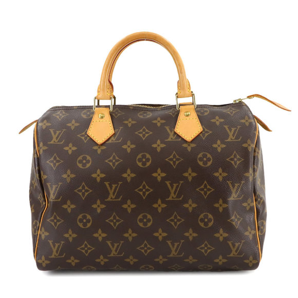 Louis Vuitton Monogram Speedy 30 Handbag, Brown, M41526, Gold Hardware - Picture 1 of 7